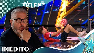 Acrobatics and contortions with a FLAMING ball, what a show! | Never Seen |  Spain's Got Talent 2023