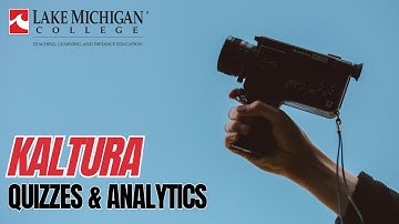 Kaltura Quizzes-Analytics-Student Use