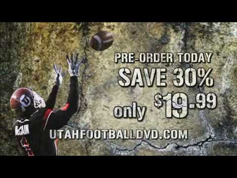 Ute fans - Youve witnessed the raw power; The determinationand the perseverance that defined 2008 University of Utah Football. Now go to UTAHFOOTBALLDVD.COM to pre-order your piece of this legendary season. DISCOUNTED 30% FOR PRE-SALE AT ONLY $19.99 (regularly priced $29.99) for a limited time only. Get in the trenches with Coach Whittingham and the entire Ute team for every intense, bone-crushing moment of the season; their unstoppable return to the top of the Mountain West and their second busting of the BCS as they roll over the Crimson Tide of Alabama in the Sugar Bowl 31-17. With behind the scenes highlights, interviews and action you wont find anywhere else. It's a must-have for every Ute Fan. DISCOUNTED 30% FOR PRE-SALE AT ONLY $19.99 Pre-Order now at www.utahfootballdvd.com