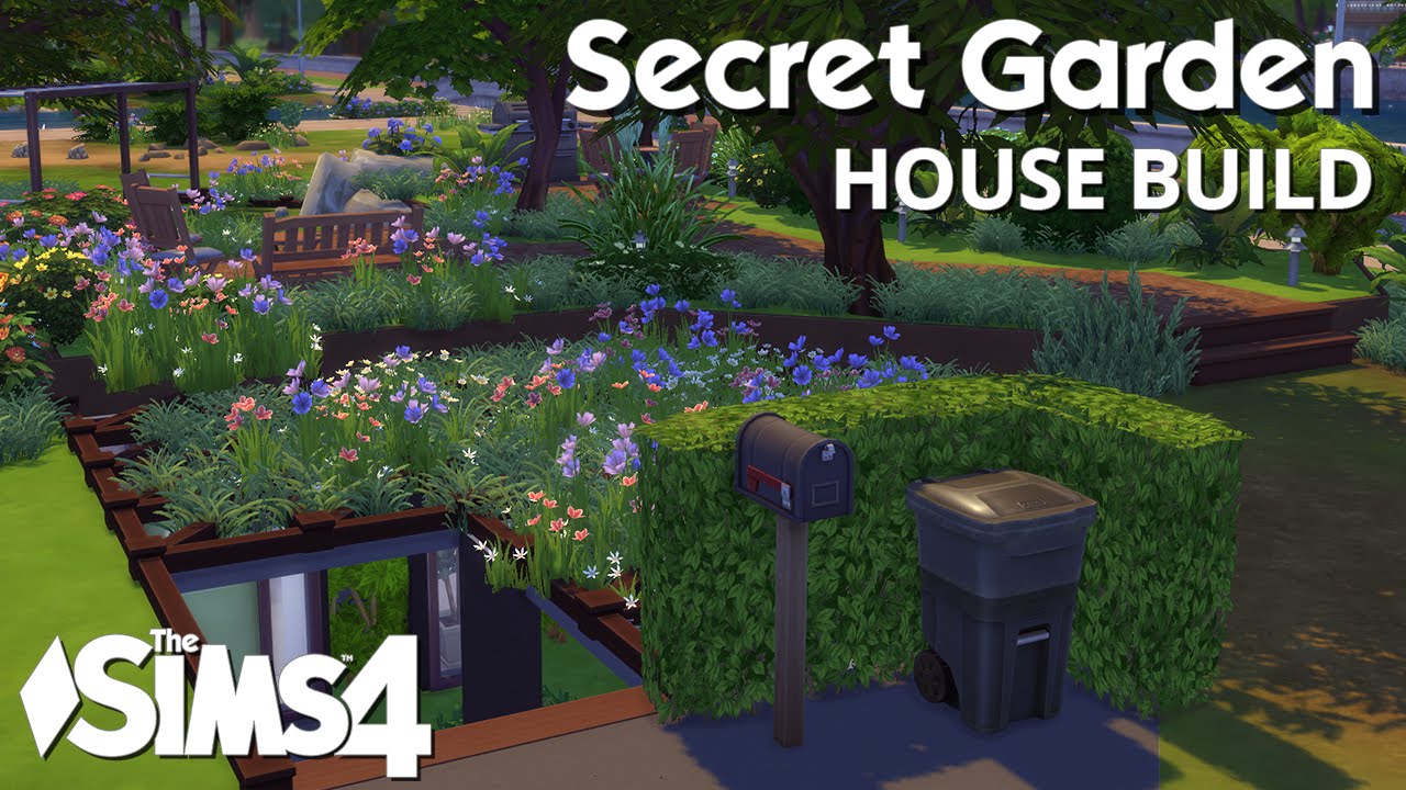 The Sims 4 House Building Secret Garden Youtube