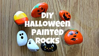 rocks painted halloween rock painting easy diy hidden
