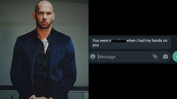 Disturbing Andrew Tate Voice Memos Leaked Along With Text Messages