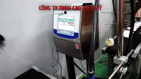 Máy in date Bestcode 86 in trên hộp thuốc - Công ty TNHH Cao Việt Mỹ