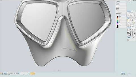 Surface Modeling in MoI3D, Diving Mask Tutorial