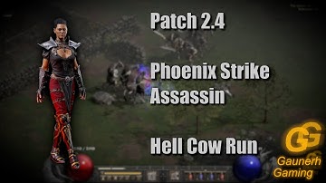 Phoenix Strike Assassin is SO much FUN in Hell Cows -  PTR 2.4 Diablo 2 Resurrected