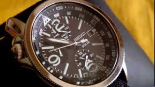 SEIKO PROSPEX SOLAR CHRONOGRAPH ALARM CAL. V172 - YouTube