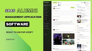 Alumni Management Application Software + Internal Social Media | SaaS Alumni Association PHP Script screenshot 1