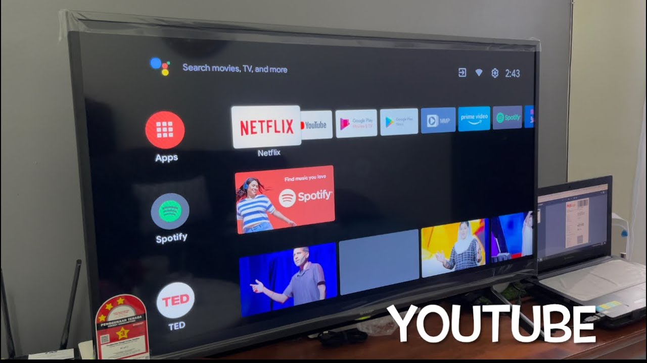 Sharp Aquos 42 Inch Android 9 Full HD LED TV | Unboxing | Setup | 1080p  Resolution | 2T-C42BG1X