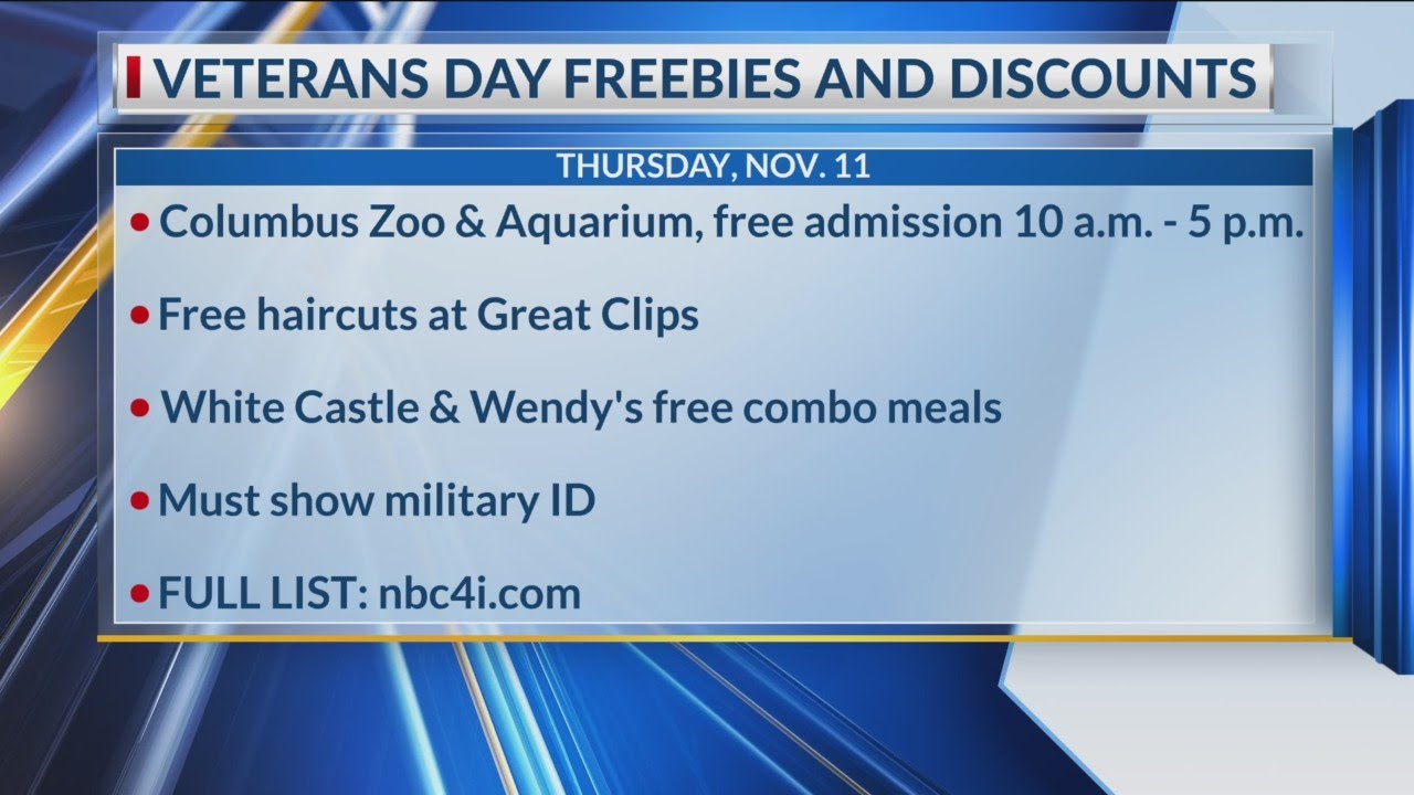 2021 Veterans Day freebies, deals and discounts