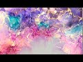 [25] Abstract Alcohol Ink Art - in shades of purple, plum, and turquoise