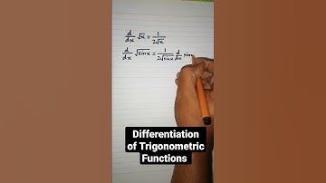 Derivative of √sinx || Differentiation of Trigonometric Functions #shorts #mathematics #calculus