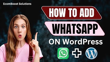 How to Add WhatsApp to WordPress Website | Free Plugin Tutorial | EcomBoost Solutions.