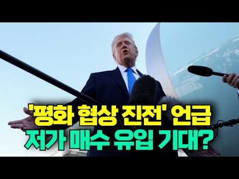 [미주미 라이브] 오늘은 트럼프의 '평화 협상 진전' 언급에 따른 저가 매수 유입이 기대되는 날?