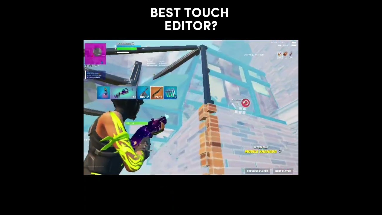 Лучший сенсорный редактор? — Fortnite Mobile