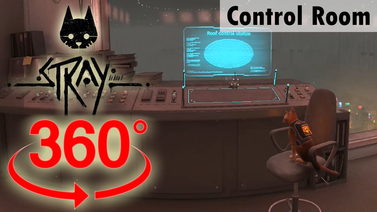 Video thumbnail for Control Room | Stray | 360° VR, Walkthrough, Gameplay, No Commentary, 4K