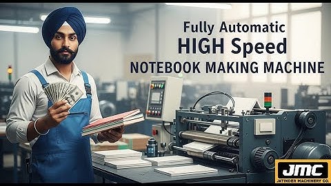 FULLY AUTOMATIC 4IN1 NOTEBOOK STITCHING FOLDING SQUARING CUTTING MACHINE | Notebook Making Machine