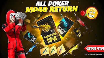 Poker Mp40 Return Confirm Date 🥳🤯 | Criminal bundle return | Ff upcoming event | Ff new event today