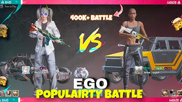 EGO POPULARITY BATTLE IN BGMI || 400K + POPULAIRTY IN ONE BATTLE || SUPPORTER BATTLE || PK2 POSSIBLE
