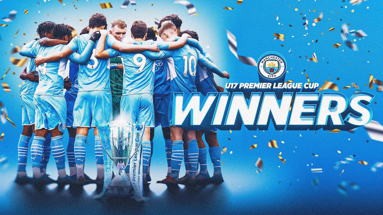 MAN CITY U12 crown the winners of the u12 premier league cup! After be, Man City