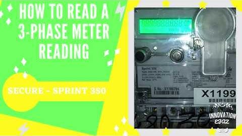 How to take 3-Phase Energy Meter Reading(Secure- Sprint 350)