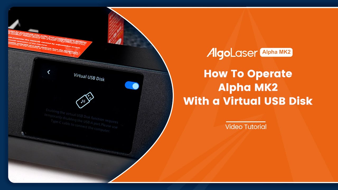 How to Connect USB Disk to PC for AlgoLaser Alpha MK2 - Step by Step ...