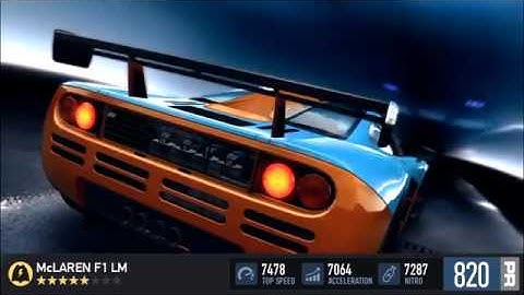 NFS No Limits : Wining McLaren F1 LM (Proving Grounds)