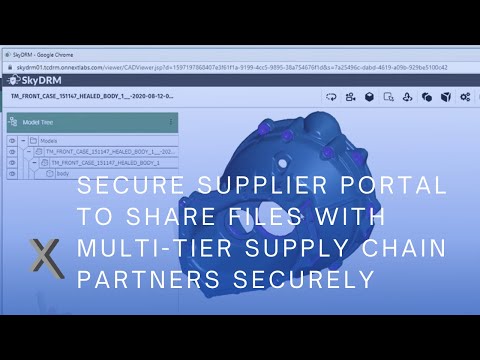 Secure Supplier Portal to Share Files with Multi-Tier Supply Chain Partners Securely