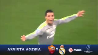 Golaço de Cristiano Ronaldo, Roma 0 x 2 Real Madrid, Ei Maxx⚽