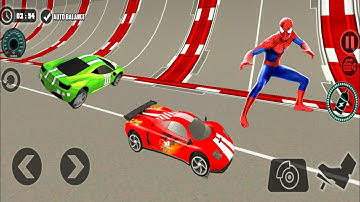 Red Car Driving - Impossible Car Stunts Trucks 3D - Android ios Gameplay