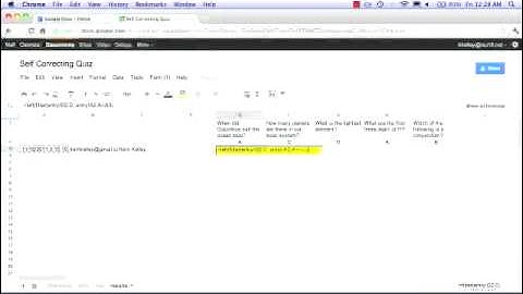 Self Correcting Quiz with Google Forms