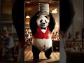 Panda Busboy Carries Dishes Like It’s a Workout Session | Funny Panda Animation | Nebula Shots