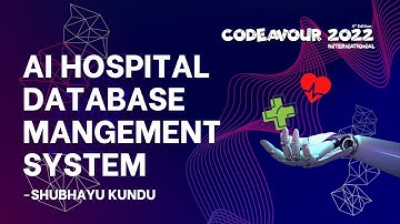 AI HOSPITAL MANAGEMENT SYSTEM with personalized AI MEDICAL CHATBOT #CODEAVOUR2022