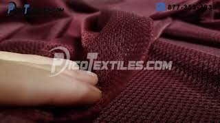 PicoTextiles.com | Maroon Micro Mesh Jersey Fabric - Style# 45814 screenshot 4