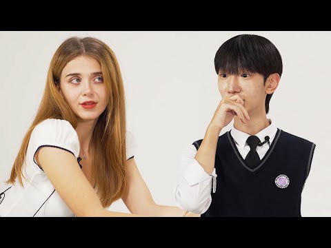 Disney Princess? Korean Teens meet European Girl for the First time !