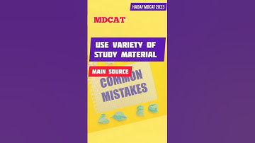 3 Big Mistakes during MDCAT preparation 😧 #shorts  #mdcat2023
