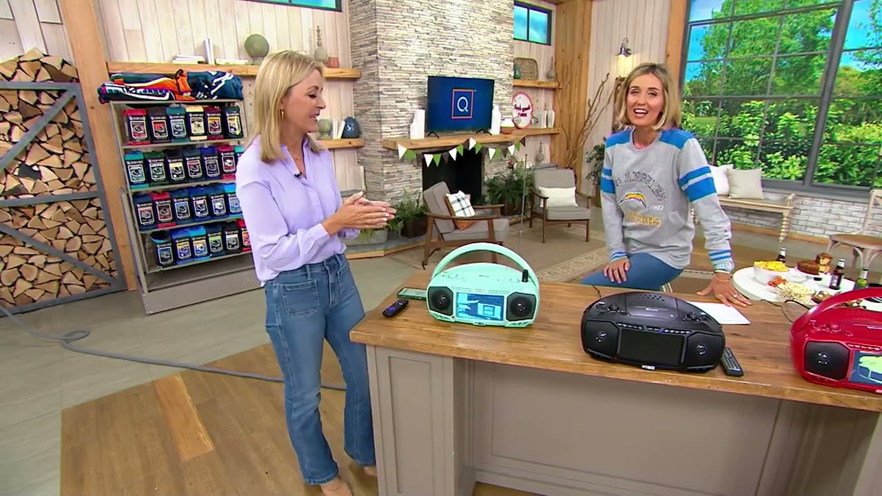 Altec Lansing 7" TV Streaming and Bluetooth Boombox with DVD, CD & Radio on QVC