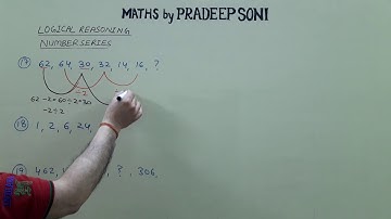 Set 2. logical Reasoning, Number series. practice. Maths by Pradeep Soni