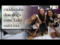 UM DIA CUIDANDO DE CACHORRINHOS NO ABRIGO COM FABI SANTINA