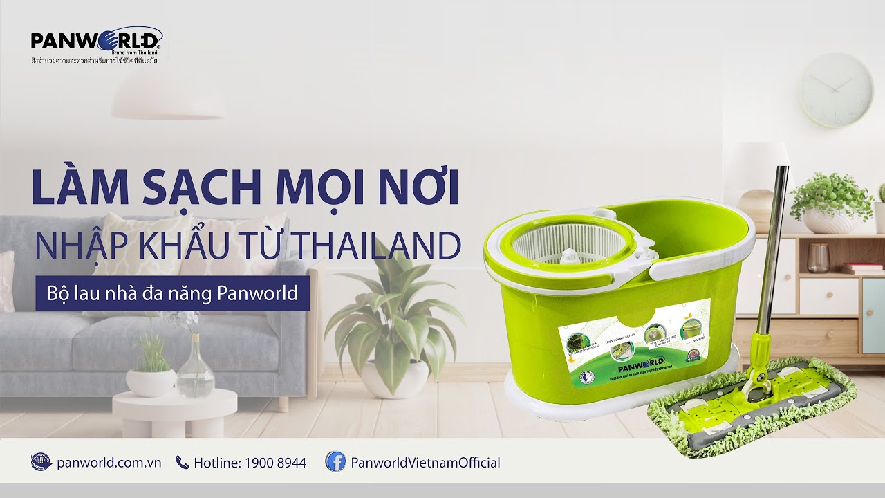 BỘ LAU NHÀ ĐA NĂNG PANWORLD THÁI LAN CHẤT LƯỢNG PW-33, PW-44