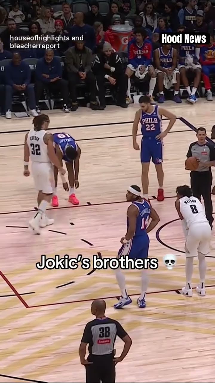 Jokic’s brothers #hoodnews #nikolajokic #NBA #family #brother #viralvideo #trending #how #wow #omg