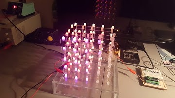 5x5x5 LED cube lights out!