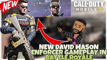 NEW DAVID MASON - ENFORCER SKIN GAMEPLAY/HIGHLIGHTS IN SEASON 1 CALL OF DUTY MOBILE COD MOBILE CODM