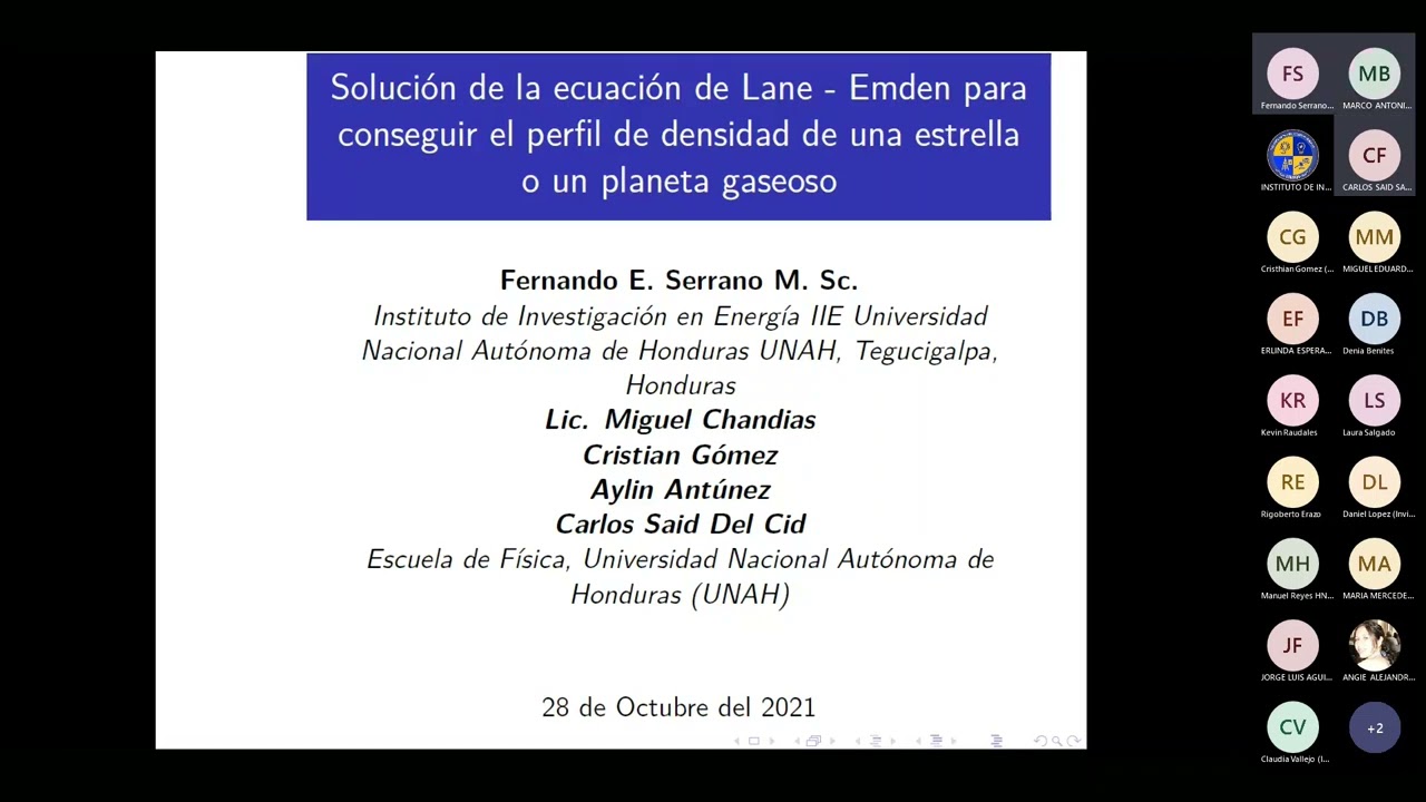 Solución de la Ecuación de LANE -EMDEN para Conseguir el Perfil de Densidad de una Estrella