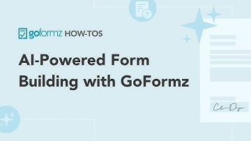 Streamline Form Creation with the GoFormz AI Form Builder