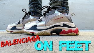 BALENCIAGA TRIPLE S SNEAKER On Feet and 