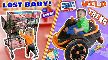 WE LOST OUR BABY while CHRISTMAS SHOPPING! Tickle Haha + POWER WHEELS Wild Thing FUNnel Family