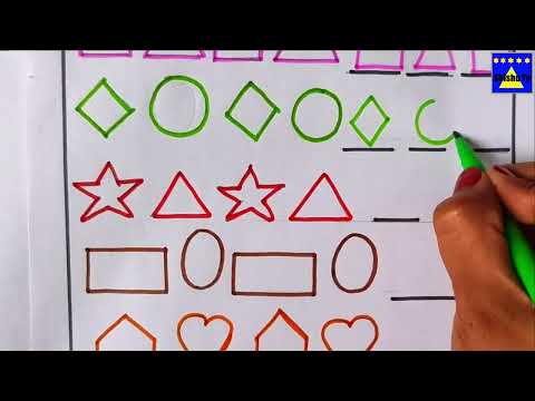 Complete the Patterns for kids |Learn Shapes| @Shishu Tv | #shape #abcd