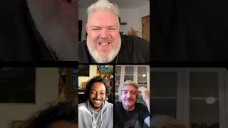 Kristian Nairn instagram live with Samba Schutte and Rhys Darby