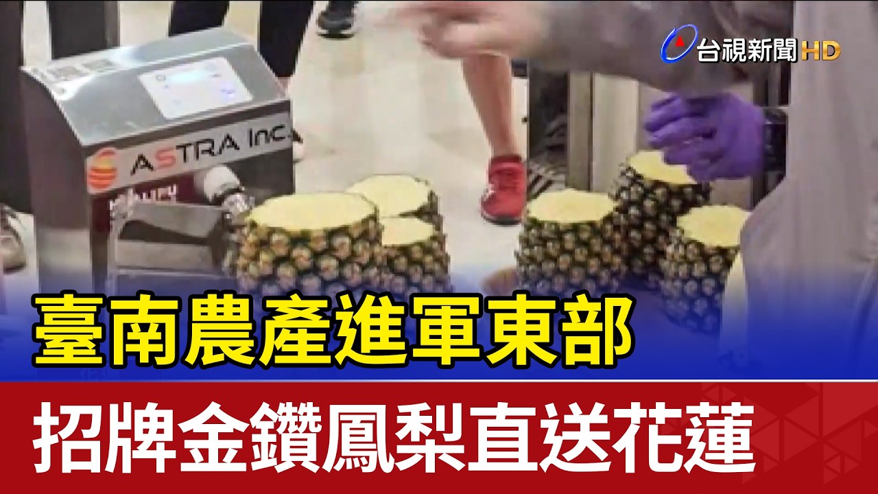 臺南農產進軍東部招牌金鑽鳳梨直送花蓮