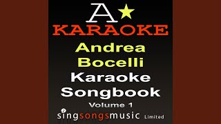 Te Tue Parole (Originally Performed By Andrea Boccelli)